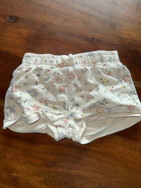 Carter's Cream Floral Baby Shorts with Pastel Print